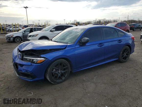 2023 Honda Civic Sport with VIN 2HGFE2F55PH502729, listed as a Copart auction lot 50946685 with Not provided miles and Salvage title. Bid and sale history available at DreamBid. Image 1.