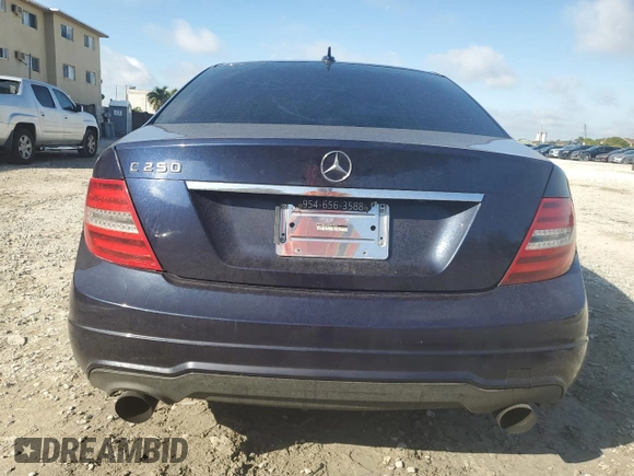 2012 Mercedes-Benz C 250 Sport with VIN WDDGF4HB0CR216656, listed as a Copart auction lot 86068134 with Not provided miles and Salvage title. Bid and sale history available at DreamBid. Image 6.