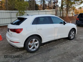2020 Audi Q3 Premium with VIN WA1AECF38L1011684, listed as a Copart auction lot 36844563 with 70,503 mi miles. Bid and sale history available at carsss.com. Image 3.