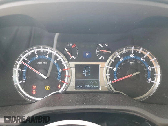 2019 Toyota 4Runner SR5 z VIN JTEBU5JRXK5693278, wystawiony jako Copart lot #54084045 z przebiegiem 73 622 mil mil oraz Szkoda całkowita • Salvage title. Historia ofert i sprzedaży dostępna na DreamBid. Obrazek 9.