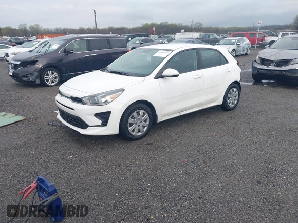 2022 Kia Rio S with VIN 3KPA25AD1NE437453, listed as a IAAI auction lot 41965684 with 78,420 mi miles and . Bid and sale history available at DreamBid. Image 2.