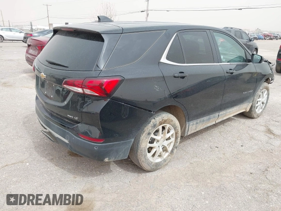 2024 Chevrolet Equinox LT with VIN 3GNAXUEG9RL244296, listed as a IAAI auction lot 42124390 with 36,135 mi miles and . Bid and sale history available at DreamBid. Image 4.