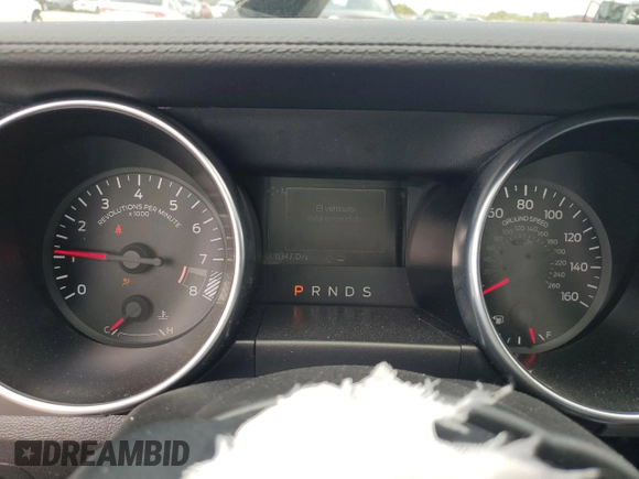 2023 Ford Mustang GT Premium with VIN 1FATP8FF2P5113423, listed as a Copart auction lot 47677974 with 6,347 mi miles and Salvage title. Bid and sale history available at DreamBid. Image 9.