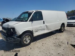 2013 Chevrolet Express Cargo with VIN 1GCWGGBA4D1177767, listed as a Copart auction lot 55887215 with 116,485 mi miles and Clean title. Bid and sale history available at DreamBid. Image 1.
