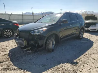 2017 Hyundai Santa Fe Limited Ultimate with VIN KM8SRDHF2HU176823, listed as a Copart auction lot 50568995 with 88,877 mi miles and Salvage Title. Bid and sale history available at carsss.com. Image 1.