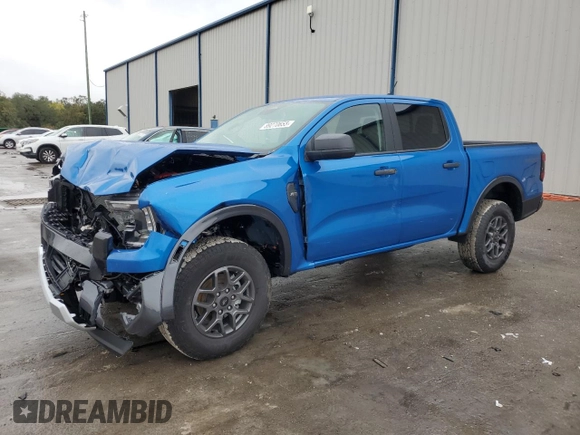 2024 Ford Ranger XLT с VIN 1FTER4GH4RLE59865, выставлен на аукционе Copart как лот 89270655 с пробегом 586 миль миль и Списание • Salvage title. История ставок и продаж доступна на DreamBid. Изображение 1.