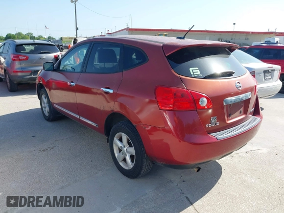 2012 Nissan Rogue S with VIN JN8AS5MT9CW298795, listed as a IAAI auction lot 42015138 with 178,333 mi miles. Bid and sale history available at carsss.com. Image 3.
