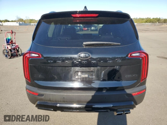 2021 Kia Telluride SX with VIN 5XYP5DHC8MG102300, listed as a Copart auction lot 54576895 with 63,144 mi miles and Salvage Title. Bid and sale history available at carsss.com. Image 6.