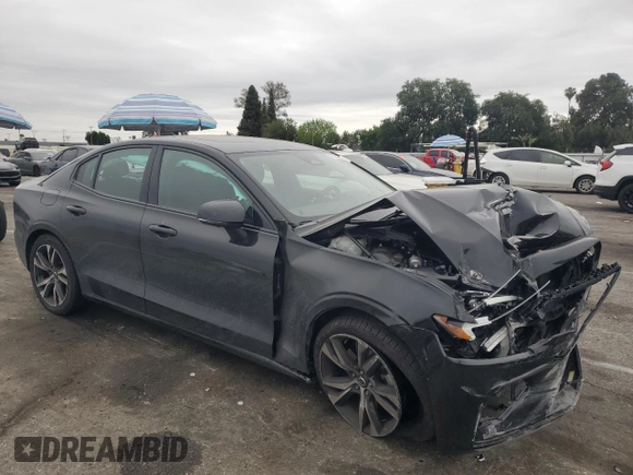 2024 Volvo S60 Plus Dark Theme with VIN 7JRL12TL8RG315565, listed as a Copart auction lot 53347535 with 18,396 mi miles and Salvage title. Bid and sale history available at DreamBid. Image 4.