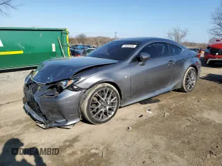 2018 Lexus RC with VIN JTHS85BC8J5004516, listed as a Copart auction lot 44033395 with 63,537 mi miles and Salvage Title. Bid and sale history available at carsss.com. Image 1.
