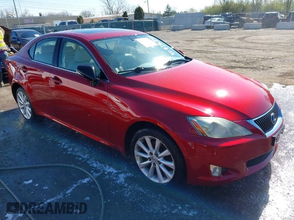 2009 Lexus IS 250 with VIN JTHCK262295031275, listed as a IAAI auction lot 41976845 with 264,375 mi miles and . Bid and sale history available at carsss.com. Image 1.