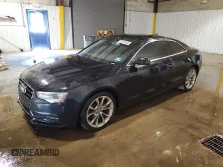 2013 Audi A5 Premium Plus with VIN WAULFAFR2DA001235, listed as a Copart auction lot 52522684 with 96,189 mi miles and Salvage title. Bid and sale history available at DreamBid. Image 1.