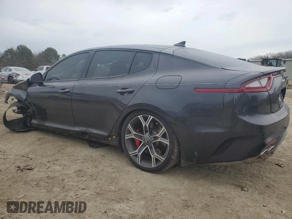 2019 Kia Stinger GT with VIN KNAE35LC5K6049644, listed as a Copart auction lot 89348775 with 92,377 mi miles and Non Repairable. Bid and sale history available at carsss.com. Image 2.