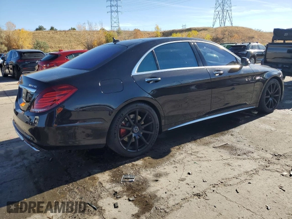 2016 Mercedes-Benz S-Class AMG S 63 with VIN WDDUG7JB0GA235269, listed as a Copart auction lot 78687474 with 52,452 mi miles and Salvage Title. Bid and sale history available at carsss.com. Image 3.