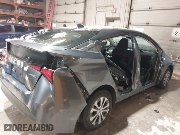 2020 Toyota Prius LE with VIN JTDL9RFU5L3020409, listed as a IAAI auction lot 41171668 with 122,208 mi miles and . Bid and sale history available at DreamBid. Image 6.