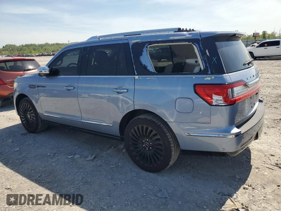 2020 Lincoln Navigator Black Label with VIN 5LMJJ2TT8LEL01327, listed as a Copart auction lot 53777725 with 56,182 mi miles and Salvage title. Bid and sale history available at DreamBid. Image 2.