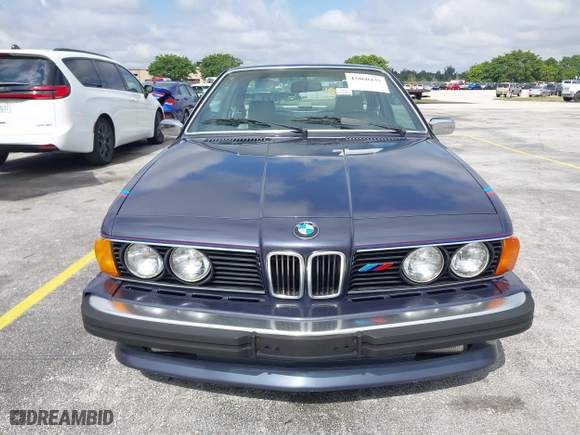 1986 BMW 6 Series 635CSi with VIN WBAEC840XG0613529, listed as a IAAI auction lot 42060435 with 1 mi miles. Bid and sale history available at carsss.com. Image 6.