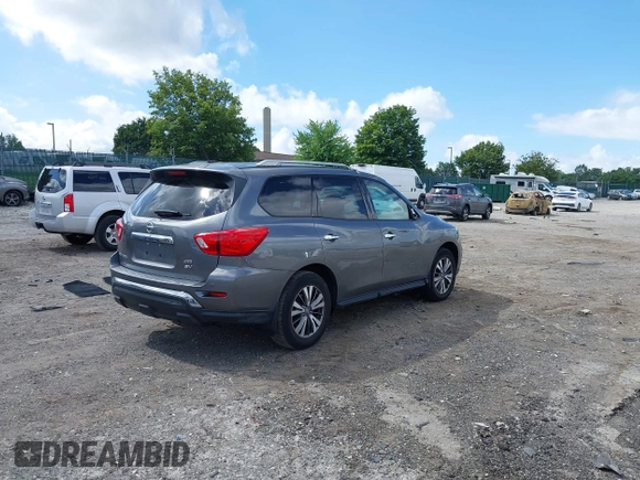 2018 Nissan Pathfinder SV with VIN 5N1DR2MM0JC655013, listed as a IAAI auction lot 42663098 with 64,778 mi miles and . Bid and sale history available at DreamBid. Image 4.