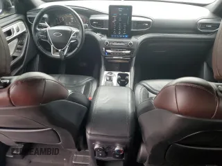 2020 Ford Explorer Platinum with VIN 1FM5K8HC9LGA43773, listed as a Copart auction lot 58918285 with 114,897 mi miles and Salvage title. Bid and sale history available at DreamBid. Image 8.