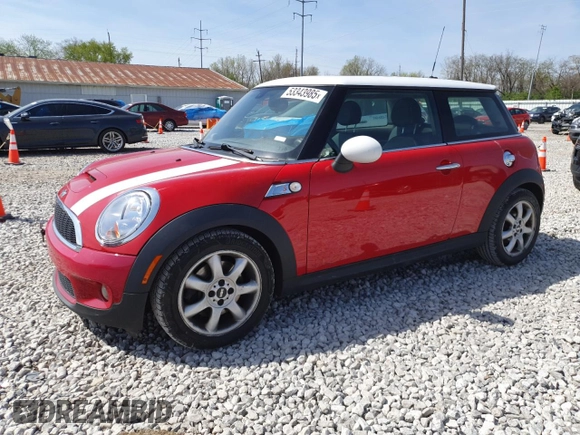 2009 MINI Hardtop S with VIN WMWMF73599TW87973, listed as a Copart auction lot 53343985 with 73,742 mi miles and Salvage Title. Bid and sale history available at DreamBid. Image 1.