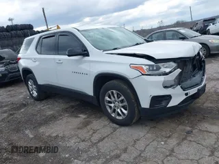 2019 Chevrolet Traverse LS with VIN 1GNERFKW8KJ242877, listed as a IAAI auction lot 41891570 with 67,982 mi miles. Bid and sale history available at carsss.com. Image 1.