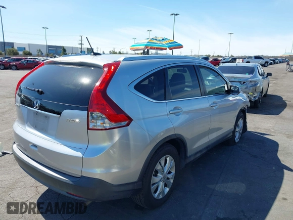 2012 Honda CR-V EX-L with VIN JHLRM4H7XCC025384, listed as a IAAI auction lot 41763825 with 93,824 mi miles. Bid and sale history available at carsss.com. Image 4.