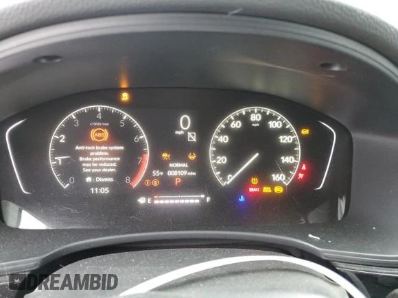 2023 Honda Civic Sport with VIN 2HGFE2F54PH504892, listed as a Copart auction lot 57778685 with 8,109 mi miles and Salvage title. Bid and sale history available at DreamBid. Image 9.