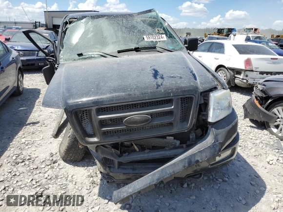 2004 Ford F-150 XL with VIN 1FTRF14544NB61476, listed as a Copart auction lot 59102324 with 142,110 mi miles and Salvage Title. Bid and sale history available at DreamBid. Image 5.