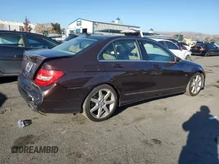 2012 Mercedes-Benz C 350 Sport with VIN WDDGF5HB6CR214884, listed as a Copart auction lot 83692864 with 87,157 mi miles and Salvage Title. Bid and sale history available at DreamBid. Image 3.