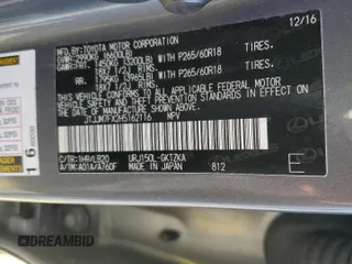 2017 Lexus GX 460 with VIN JTJJM7FX2H5162116, listed as a Copart auction lot 86663554 with 27,494 mi miles and Salvage title. Bid and sale history available at DreamBid. Image 13.