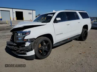 2019 Chevrolet Suburban LT with VIN 1GNSCHKC4KR192874, listed as a Copart auction lot 45567235 with 107,528 mi miles and Salvage Title. Bid and sale history available at DreamBid. Image 1.