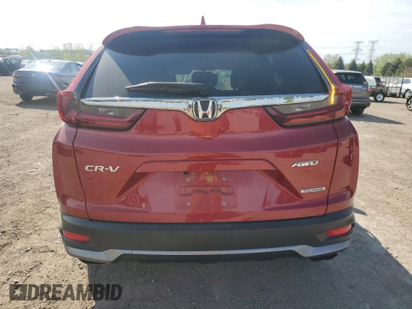 2022 Honda CR-V Touring with VIN 7FARW2H94NE031060, listed as a Copart auction lot 55884655 with 34,419 mi miles and Salvage title. Bid and sale history available at DreamBid. Image 6.