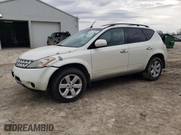 2006 Nissan Murano S with VIN JN8AZ08T96W419242, listed as a Copart auction lot 47344435 with Not Provided miles and Clean Title. Bid and sale history available at carsss.com. Image 1.