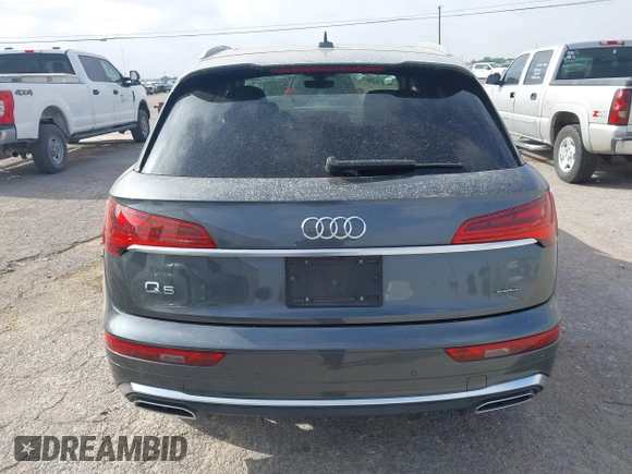 2023 Audi Q5 S line Premium Plus with VIN WA1EAAFY3P2145953, listed as a IAAI auction lot 42077197 with 22,415 mi miles and . Bid and sale history available at DreamBid. Image 16.