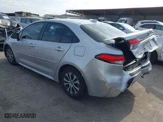 2020 Toyota Corolla Hybrid LE with VIN JTDEBRBE9LJ019691, listed as a IAAI auction lot 41600237 with 79,969 mi miles. Bid and sale history available at carsss.com. Image 3.