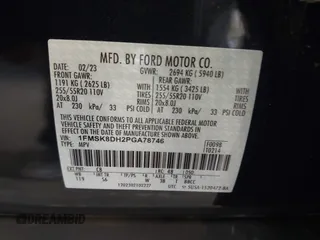 2023 Ford Explorer XLT z VIN 1FMSK8DH2PGA78746, wystawiony jako IAAI lot #42083757 z przebiegiem 11 592 mil mil oraz . Historia ofert i sprzedaży dostępna na DreamBid. Obrazek 9.