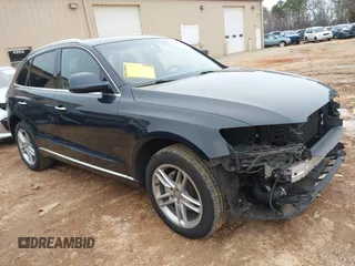 2017 Audi Q5 Premium with VIN WA1C2AFP5HA091896, listed as a IAAI auction lot 41553610 with 124,553 mi miles. Bid and sale history available at carsss.com. Image 1.