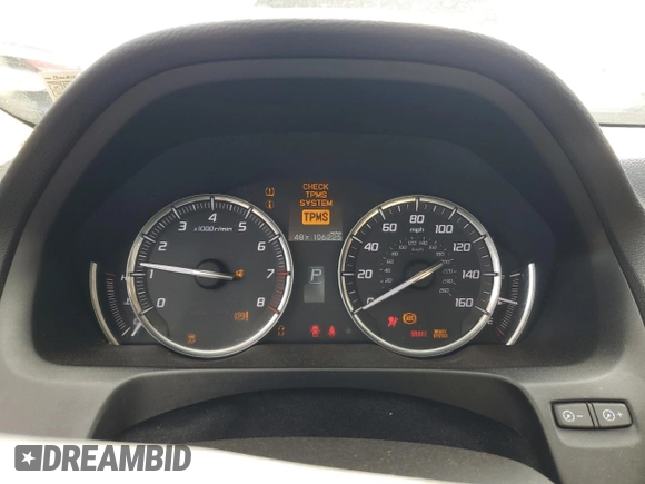 2016 Acura TLX with VIN 19UUB1F33GA010305, listed as a Copart auction lot 50541015 with 106,225 mi miles and Salvage Title. Bid and sale history available at carsss.com. Image 9.