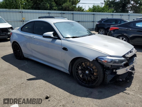 2019 BMW M2 Competition with VIN WBS2U7C55KVJ07752, listed as a Copart auction lot 68128844 with 67,363 mi miles and Salvage Title. Bid and sale history available at carsss.com. Image 4.