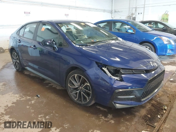 2020 Toyota Corolla SE with VIN 5YFS4RCE0LP028478, listed as a IAAI auction lot 41915973 with 31,587 mi miles. Bid and sale history available at carsss.com. Image 6.