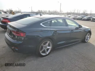 2018 Audi A5 Sportback Premium Plus with VIN WAUENCF59JA052750, listed as a Copart auction lot 46313864 with 70,286 mi miles. Bid and sale history available at carsss.com. Image 3.