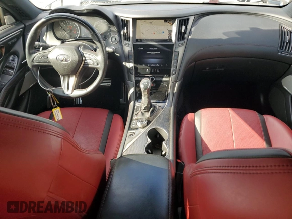 2021 Infiniti Q60 Red Sport 400 с VIN JN1FV7LK2MM530327, выставлен на аукционе Copart как лот 80844904 с пробегом 35 611 миль миль и Списание • Salvage title. История ставок и продаж доступна на DreamBid. Изображение 8.