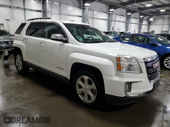 2016 GMC Terrain SLE with VIN 2GKFLTE31G6184036, listed as a Copart auction lot 52417195 with 124,704 mi miles and Salvage Title. Bid and sale history available at DreamBid. Image 4.