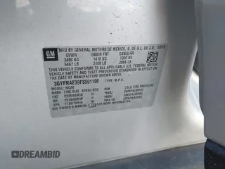 2015 Cadillac SRX with VIN 3GYFNAE39FS591106, listed as a IAAI auction lot 41539502 with 179,182 mi miles and . Bid and sale history available at DreamBid. Image 9.