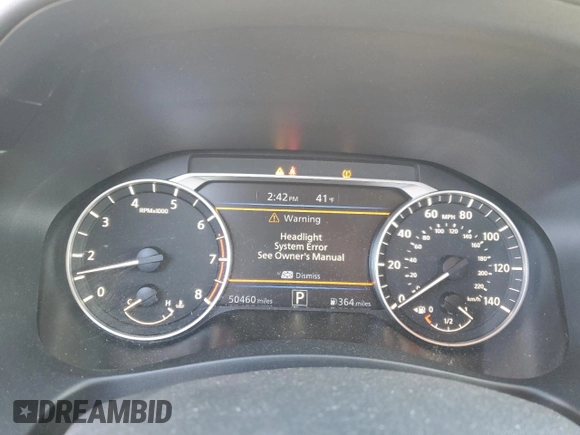 2019 Nissan Altima 2.5 SR with VIN 1N4BL4CVXKC253574, listed as a Copart auction lot 47354915 with 50,460 mi miles and Salvage Title. Bid and sale history available at carsss.com. Image 9.