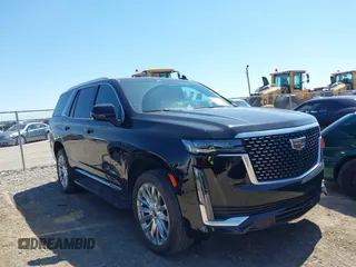 2023 Cadillac Escalade 4WD Premium Luxury with VIN 1GYS4BKL0PR409325, listed as a IAAI auction lot 41973567 with 32,398 mi miles and . Bid and sale history available at DreamBid. Image 13.