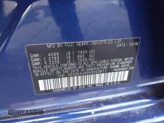 2017 Subaru Impreza Limited with VIN 4S3GKAU65H3603811, listed as a IAAI auction lot 41992104 with 64,800 mi miles and . Bid and sale history available at DreamBid. Image 9.