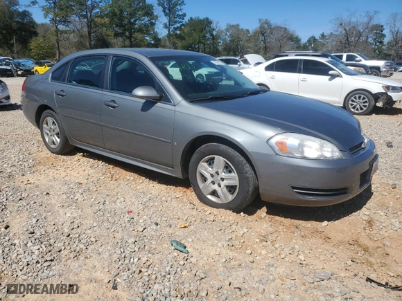 2009 Chevrolet Impala LS with VIN 2G1WB57KX91125509, listed as a Copart auction lot 47866025 with NaN miles and Salvage Title. Bid and sale history available at carsss.com. Image 4.