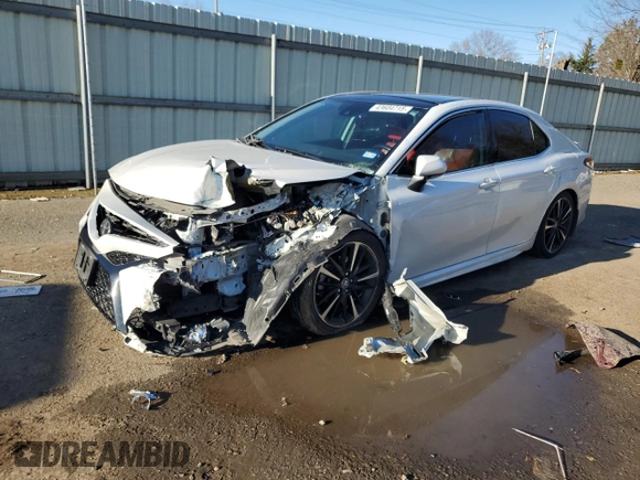 2019 Toyota Camry XSE with VIN 4T1B61HK6KU822666, listed as a Copart auction lot 43604715 with 0 mi miles and Salvage Title. Bid and sale history available at carsss.com. Image 1.