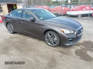 2014 Infiniti Q50 Premium z VIN JN1BV7AR0EM687810, wystawiony jako IAAI lot #42073610 z przebiegiem 167 912 mil mil oraz . Historia ofert i sprzedaży dostępna na DreamBid. Obrazek 1.